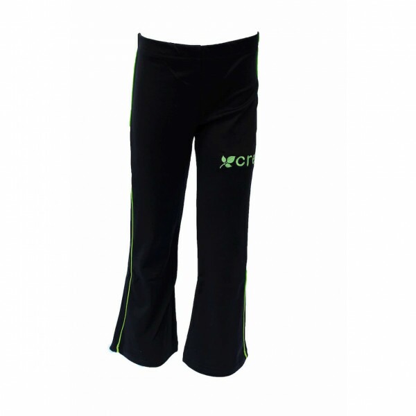 Calça flare de poliamida 