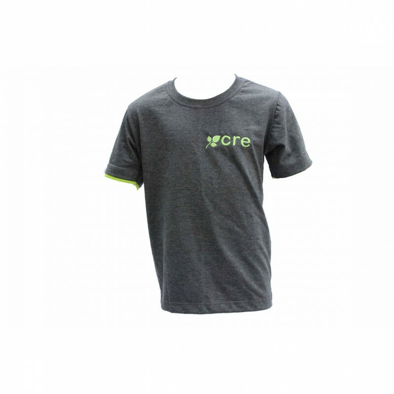 Camiseta de malha grafite manga curta CRE Camiseta de malha grafite manga curta CRE