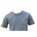 Camiseta de malha cinza mescla m. c. Camiseta de malha cinza mescla m. c.