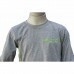 Camiseta de malha cinza mescla m. l. Camiseta de malha cinza mescla m. l.