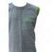 Camiseta regata de malha cinza mescla