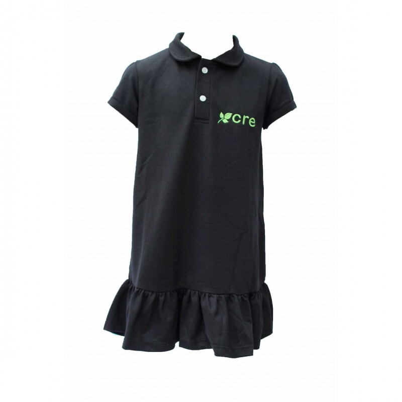 Vestido de piquet com gola Vestido de piquet com gola