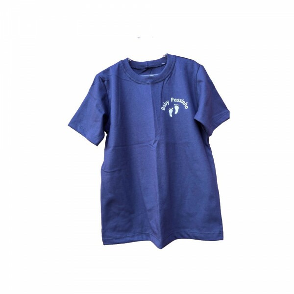 Camiseta azul de malha manga curta  - BP 