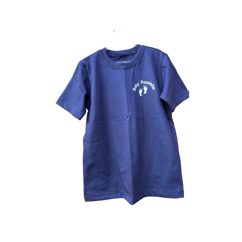 Camiseta azul de malha manga curta  - BP 