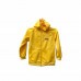 Blusão de poliester amarelo c/ capuz 
