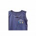 Camiseta azul regata de malha co