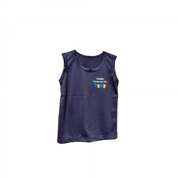 Camiseta azul regata de malha co